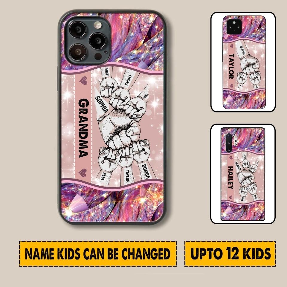 Personalized Grandma Kid Phone Case Printed 22JUY-HY29