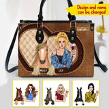 Personalized Girl Love Horse Leather Bag Printed 22AUG-MA03