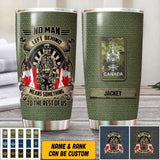 Personalized No Man Left Behind Means Something To The Rest Of Us Canadian Veteran/ Solider Tumbler Printed QTVQ0408