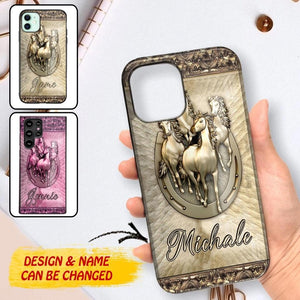 Personalized Horse Lover Phone Case Printed 22AUG-MA04