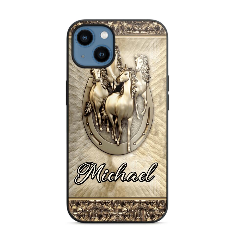 Personalized Horse Lover Phone Case Printed 22AUG-MA04