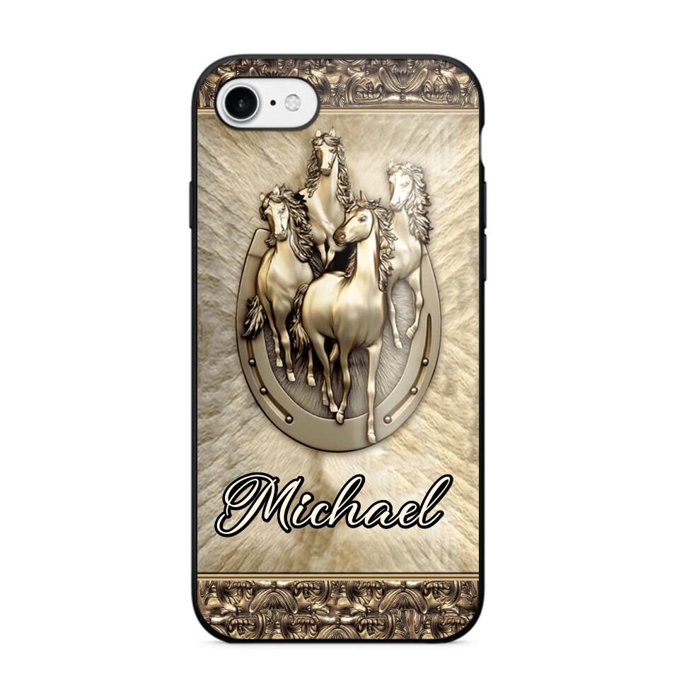 Personalized Horse Lover Phone Case Printed 22AUG-MA04