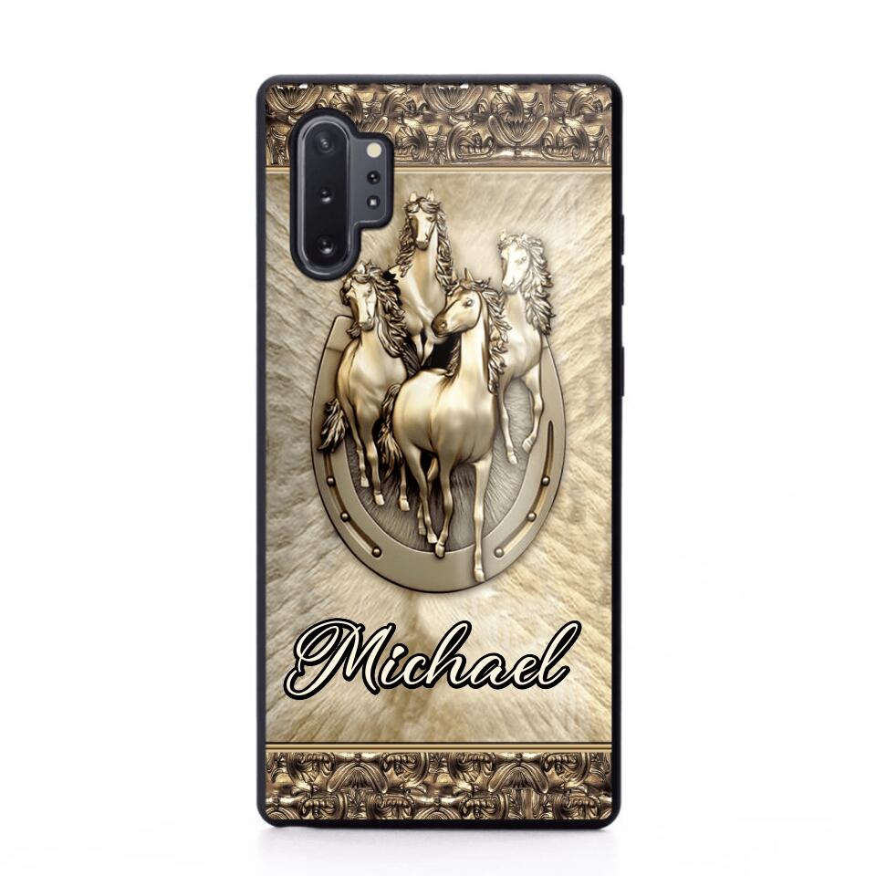 Personalized Horse Lover Phone Case Printed 22AUG-MA04