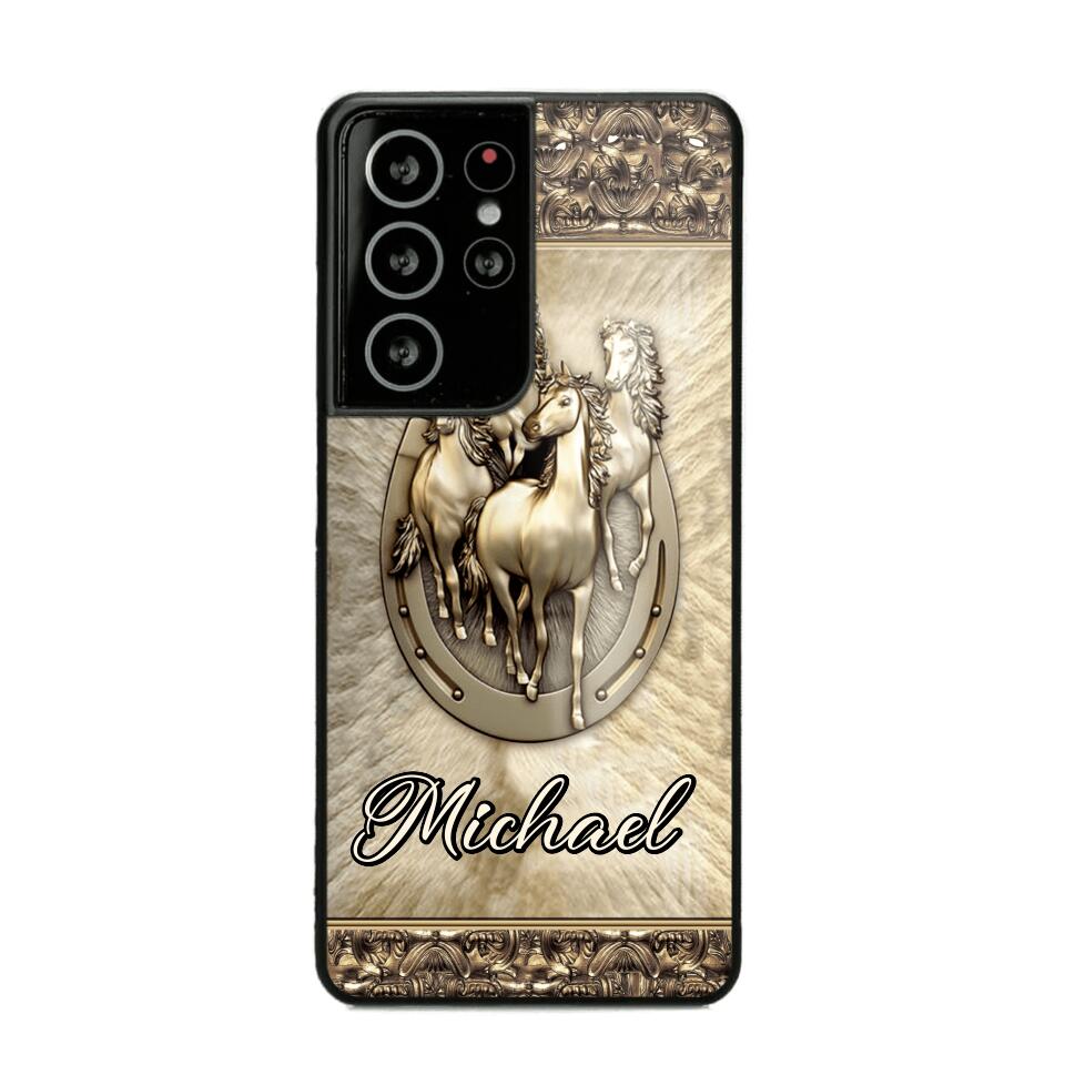 Personalized Horse Lover Phone Case Printed 22AUG-MA04