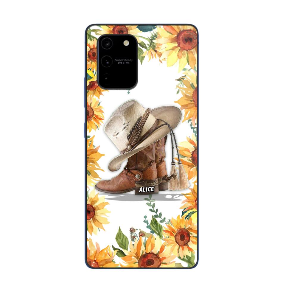 Personalized Girl Love Horse Sunflower Phone Case Printed 22AUG-HY05