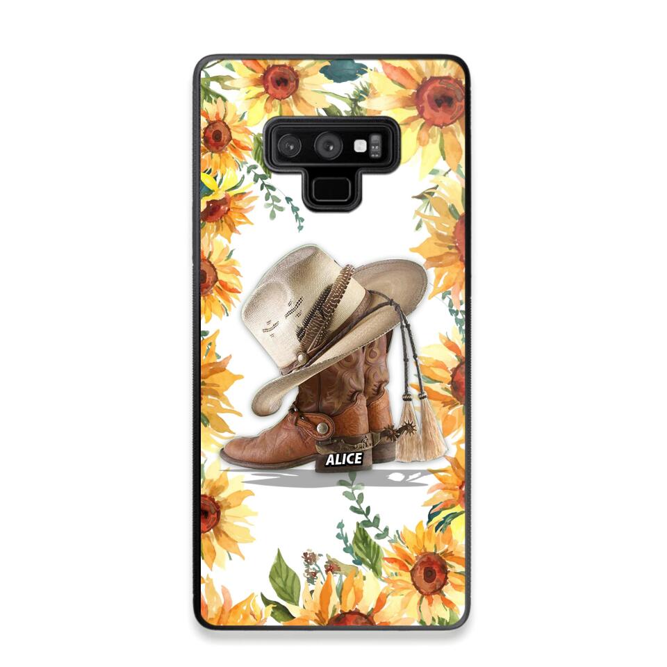 Personalized Girl Love Horse Sunflower Phone Case Printed 22AUG-HY05