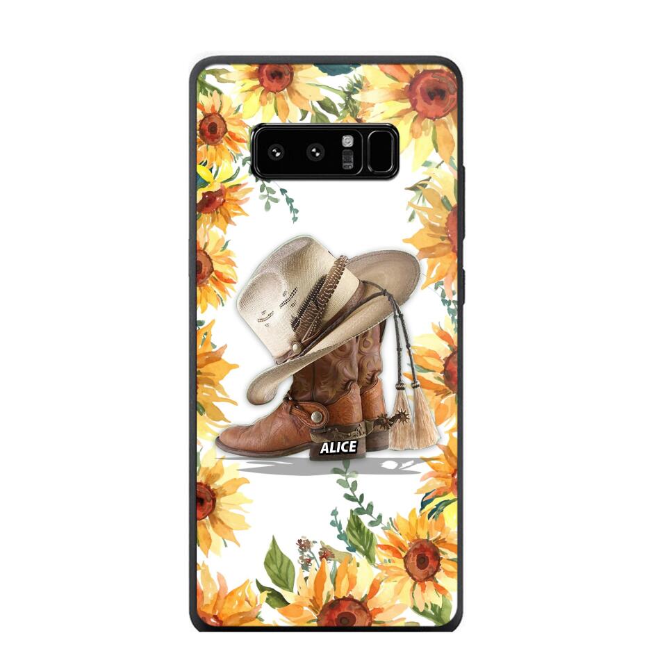 Personalized Girl Love Horse Sunflower Phone Case Printed 22AUG-HY05