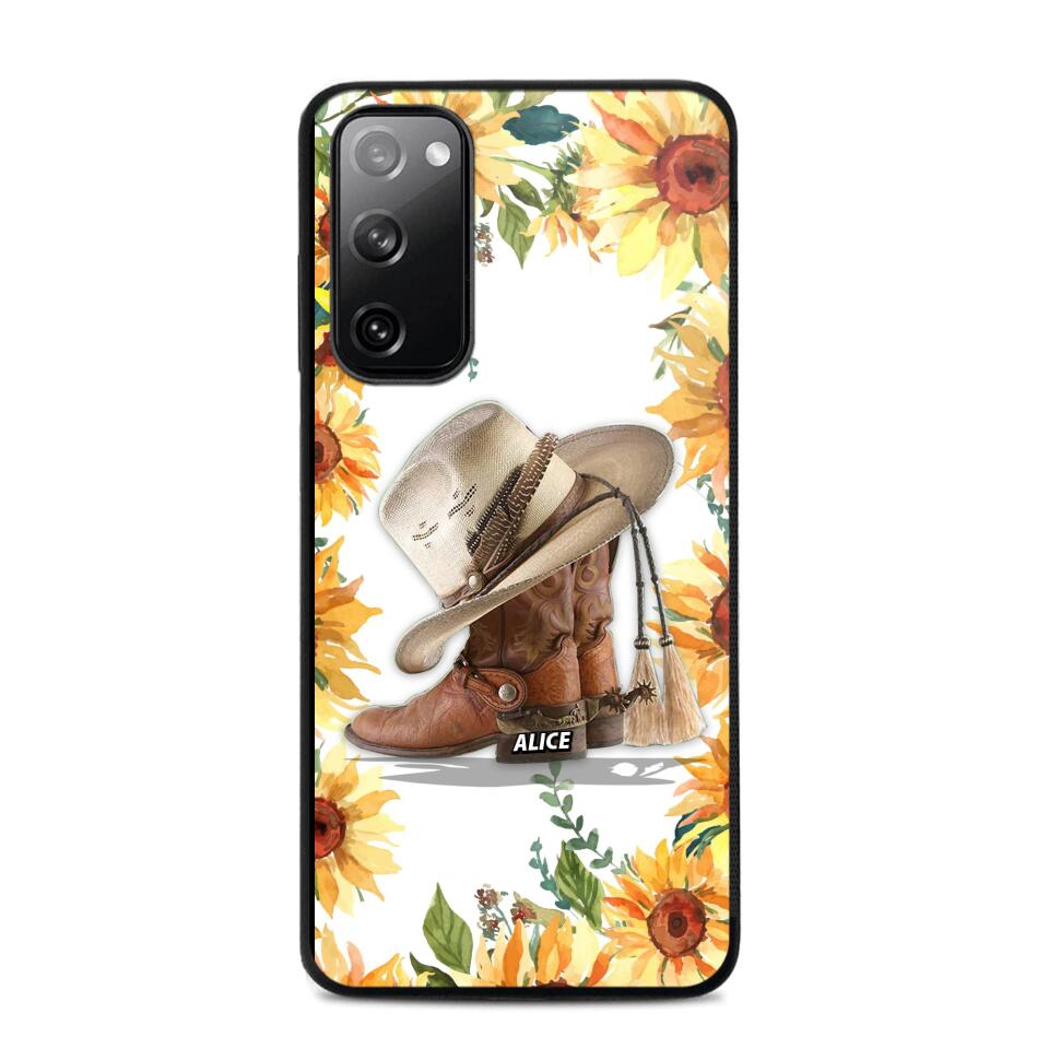 Personalized Girl Love Horse Sunflower Phone Case Printed 22AUG-HY05