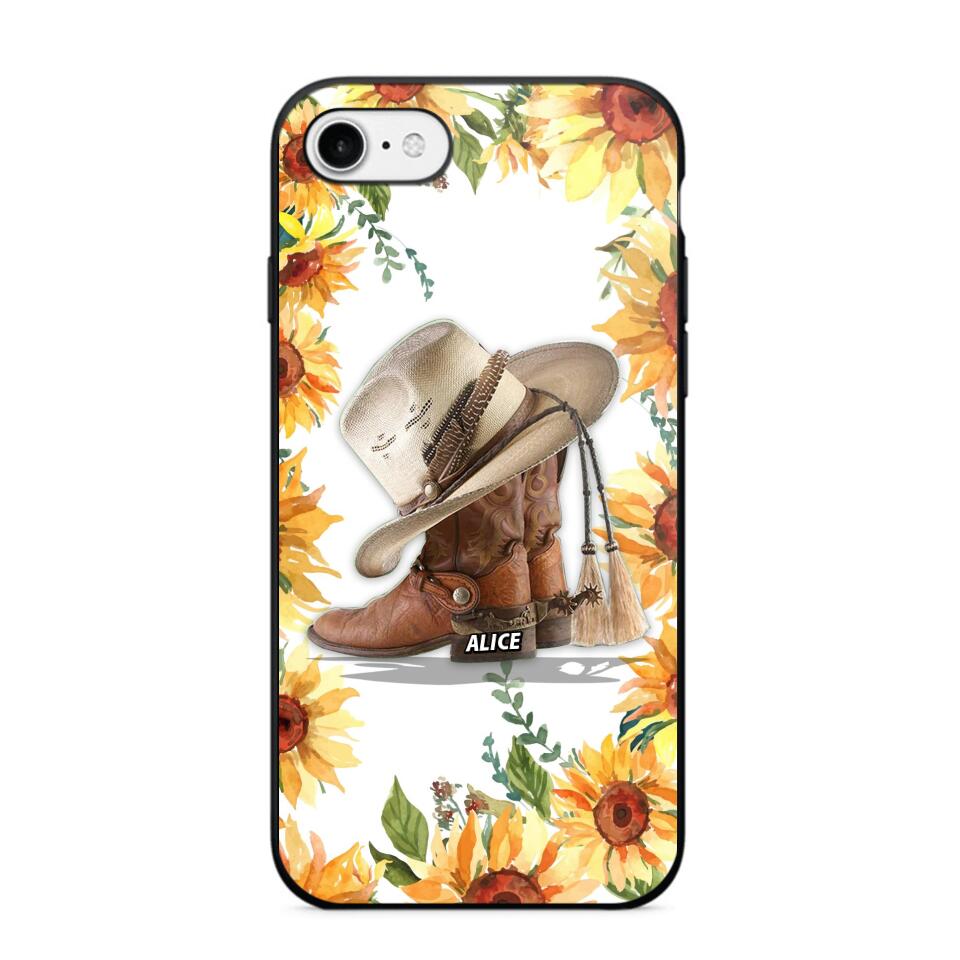 Personalized Girl Love Horse Sunflower Phone Case Printed 22AUG-HY05