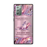 Personalized Behind Every Horse Girl Who Believes In Herself is A Grandma/Mom Who Believed In Her First Phone Case Printed 22AUG-HQ05