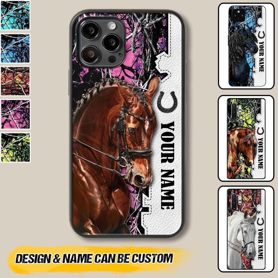 Personalized Horse Lover Phone Case Printed 22AUG-HQ08