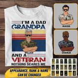 Personalized I'm A Dad Grandpa And A German Veteran Tshirt Printed 22AUG-HY09