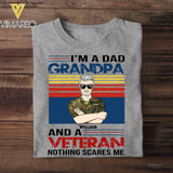 Personalized I'm A Dad Grandpa And A German Veteran Tshirt Printed 22AUG-HY09