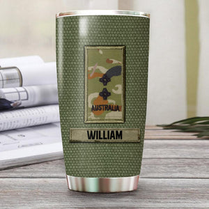 Personalized Sorry If My Patriotism Offends You Australian Veteran/ Solider Tumbler Printed QTVQ0908