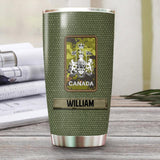 Personalized Sorry If My Patriotism Offends You Canadian Veteran/ Solider Tumbler Printed QTVQ0908