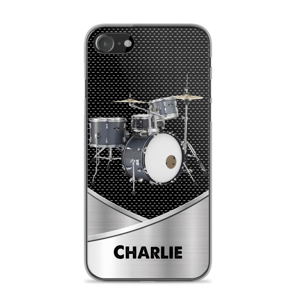 Personalized Drum Lover Phone Case Printed 22AUG-HY09