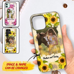 Personalized Girl Love Horse And Flower Phone Case Printed 22AUG-MA08