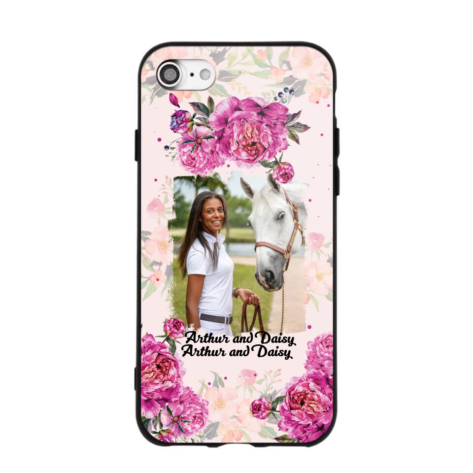 Personalized Girl Love Horse And Flower Phone Case Printed 22AUG-MA08