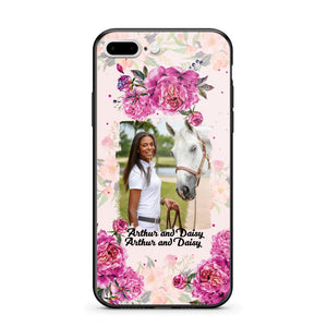 Personalized Girl Love Horse And Flower Phone Case Printed 22AUG-MA08