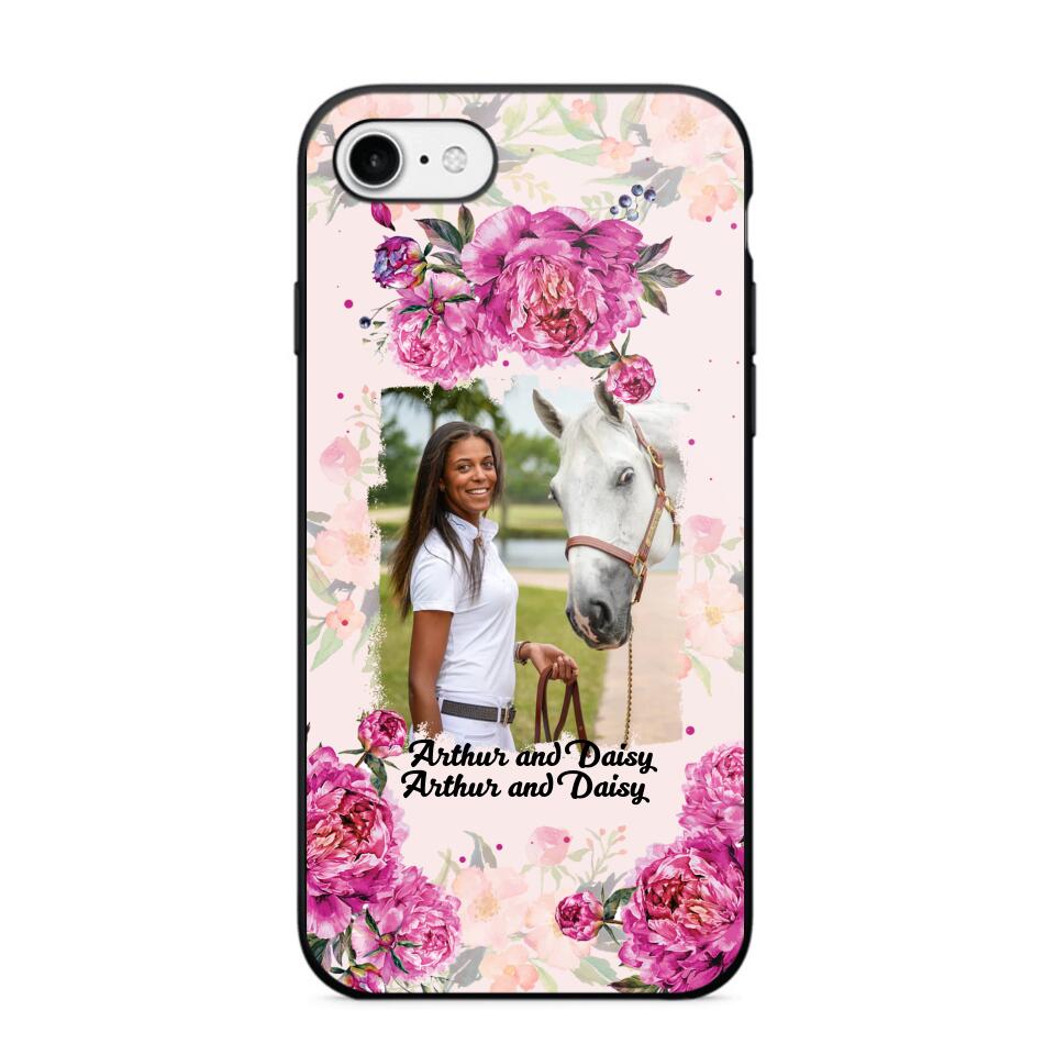 Personalized Girl Love Horse And Flower Phone Case Printed 22AUG-MA08