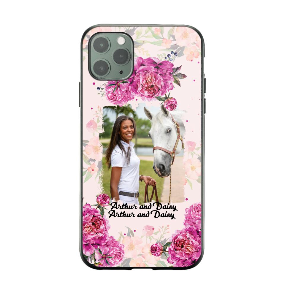 Personalized Girl Love Horse And Flower Phone Case Printed 22AUG-MA08