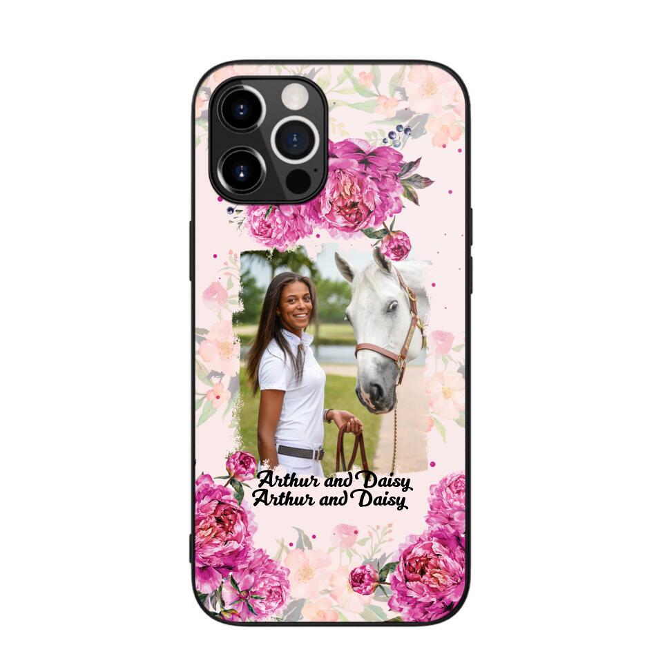 Personalized Girl Love Horse And Flower Phone Case Printed 22AUG-MA08