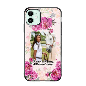 Personalized Girl Love Horse And Flower Phone Case Printed 22AUG-MA08