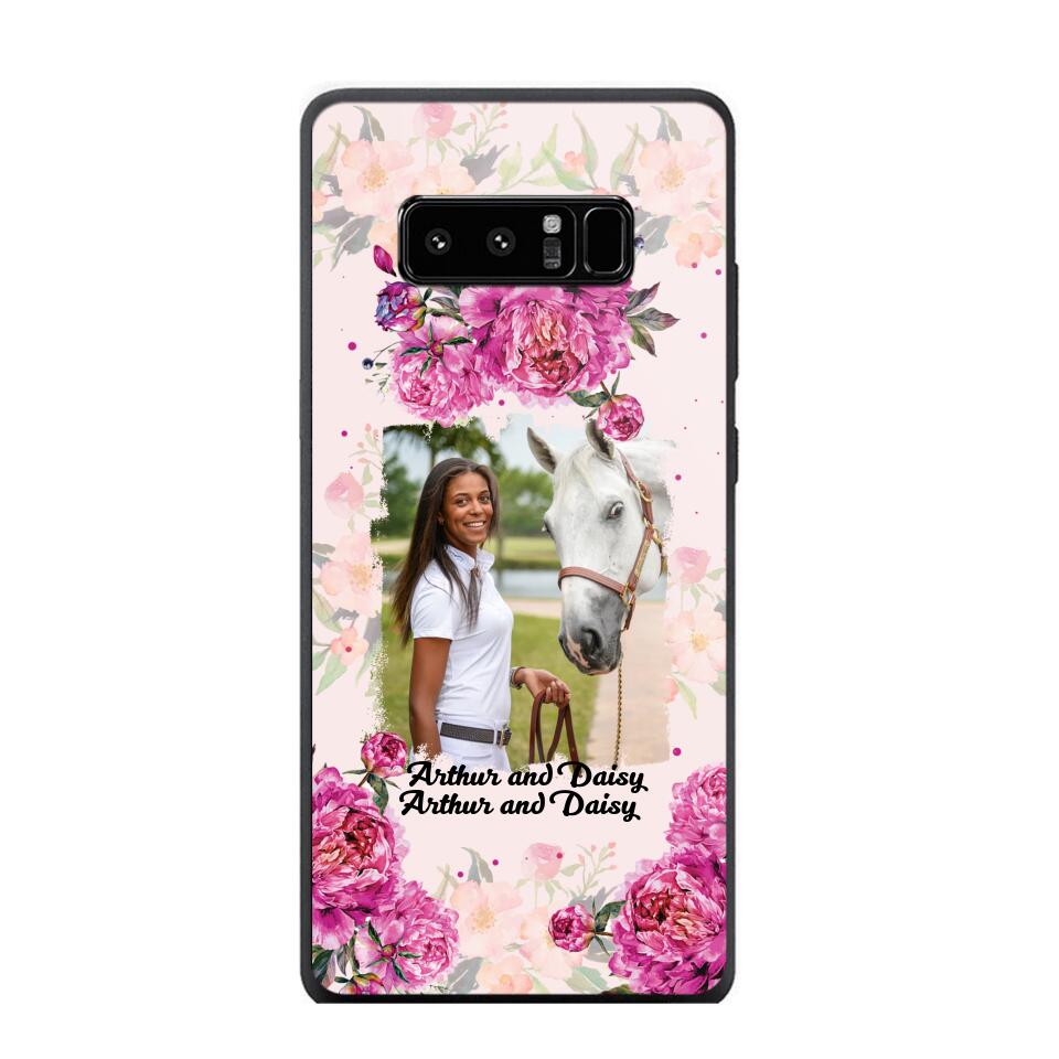 Personalized Girl Love Horse And Flower Phone Case Printed 22AUG-MA08