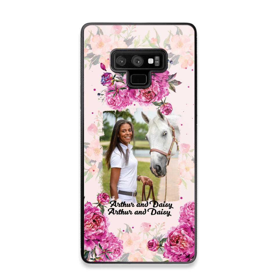 Personalized Girl Love Horse And Flower Phone Case Printed 22AUG-MA08