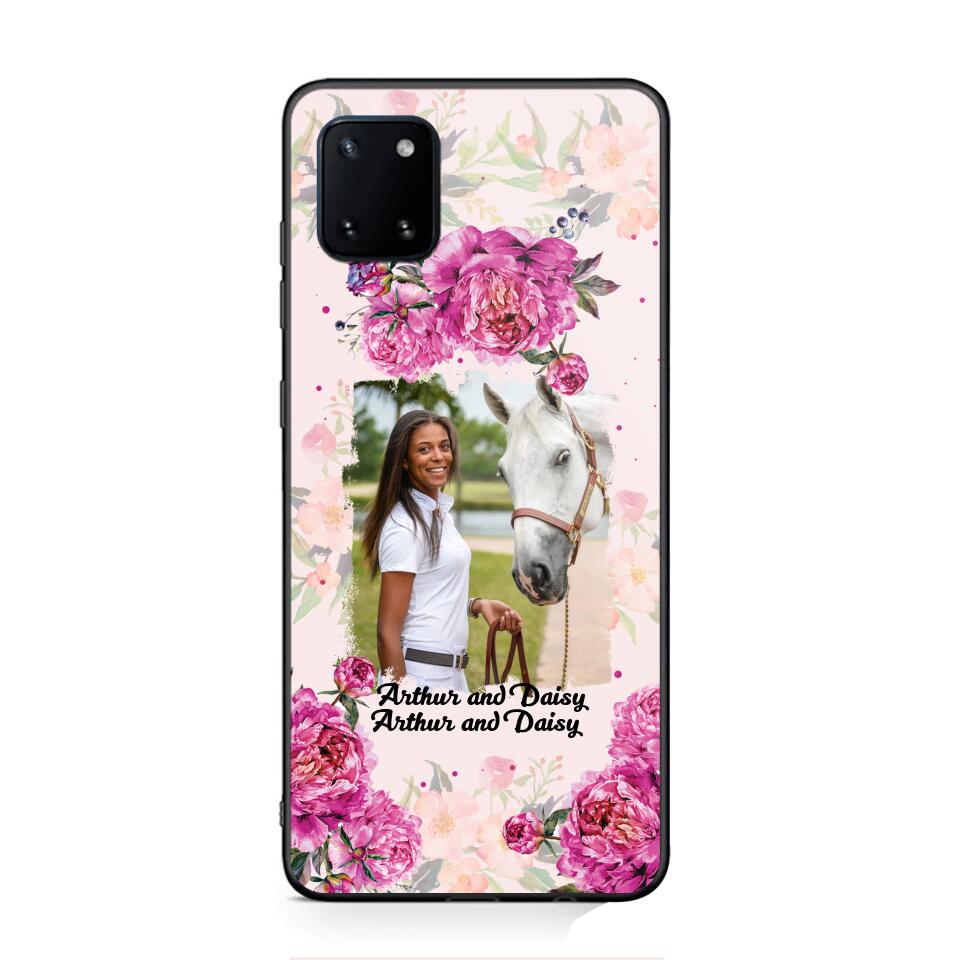 Personalized Girl Love Horse And Flower Phone Case Printed 22AUG-MA08