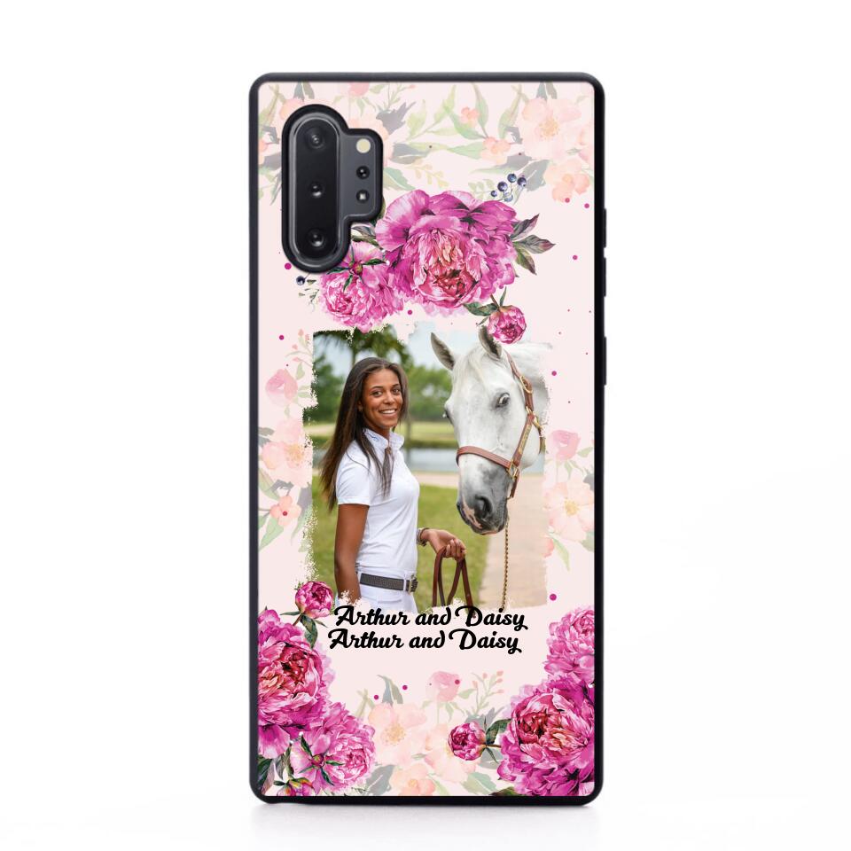 Personalized Girl Love Horse And Flower Phone Case Printed 22AUG-MA08