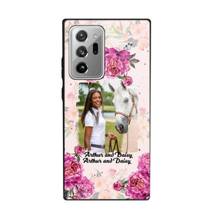 Personalized Girl Love Horse And Flower Phone Case Printed 22AUG-MA08