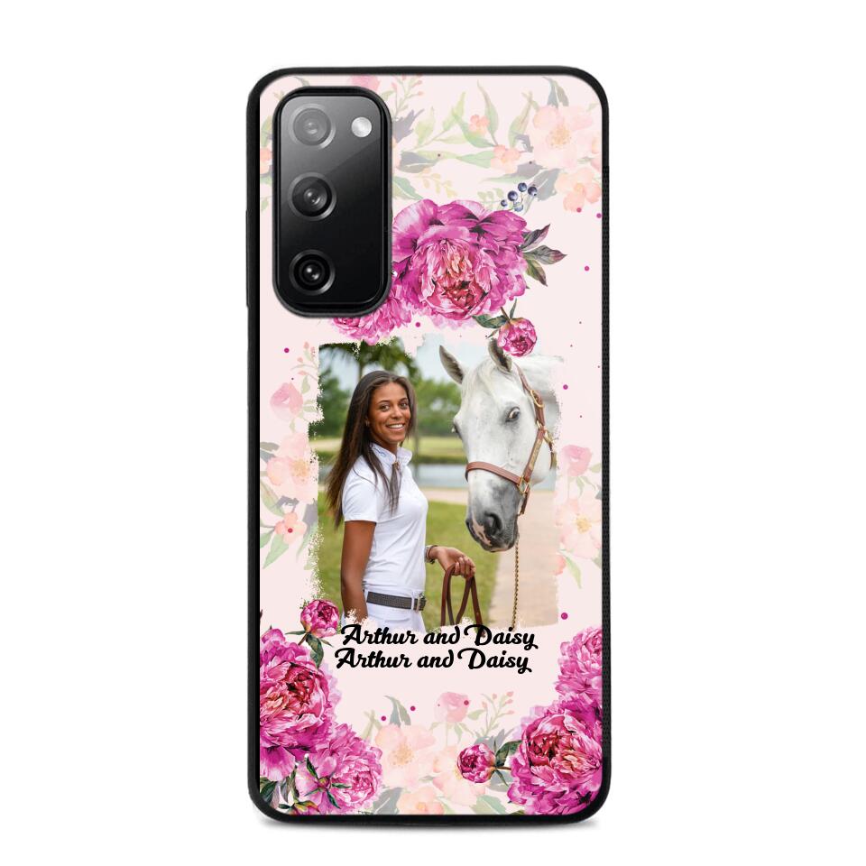 Personalized Girl Love Horse And Flower Phone Case Printed 22AUG-MA08