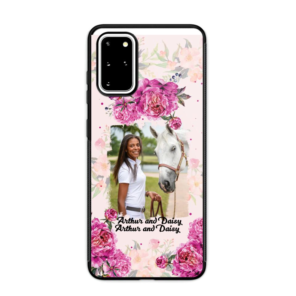 Personalized Girl Love Horse And Flower Phone Case Printed 22AUG-MA08