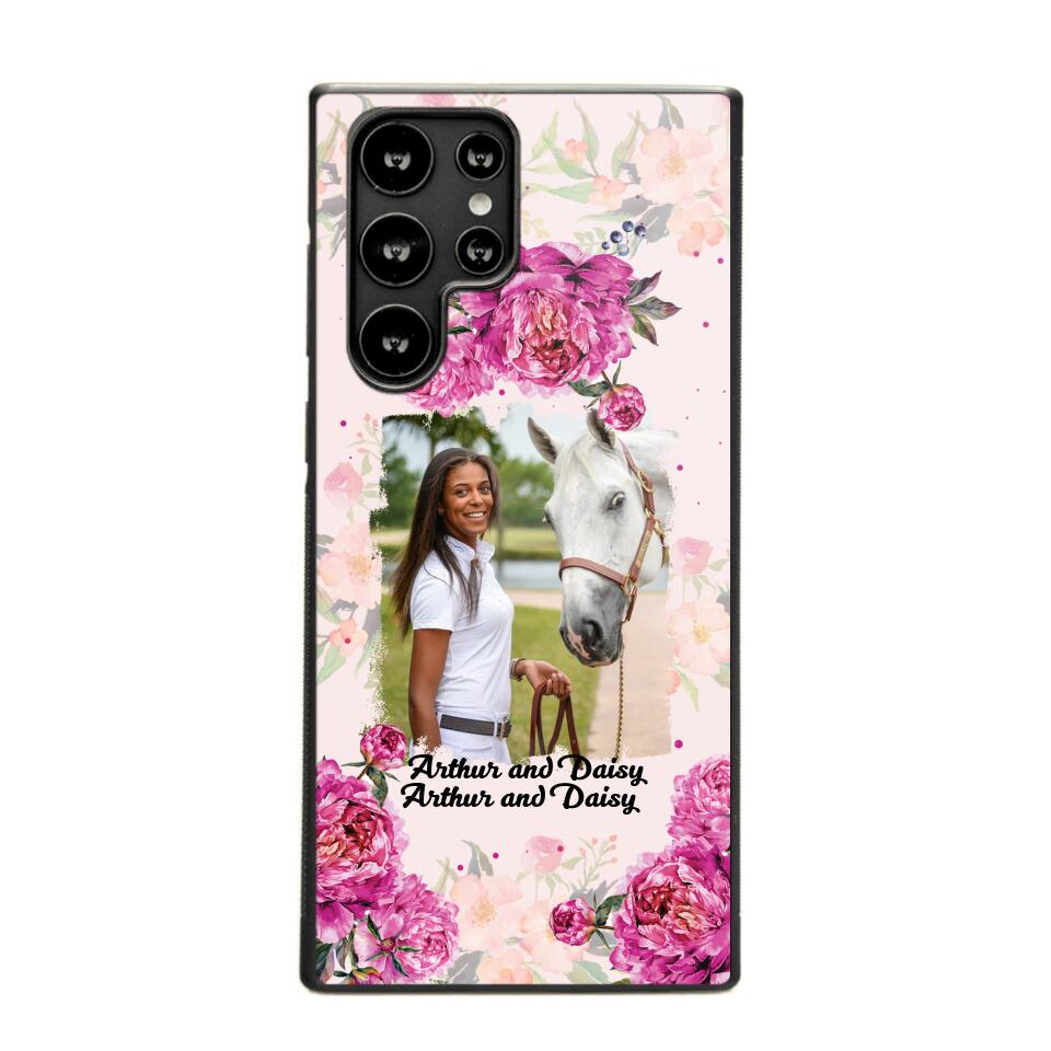 Personalized Girl Love Horse And Flower Phone Case Printed 22AUG-MA08