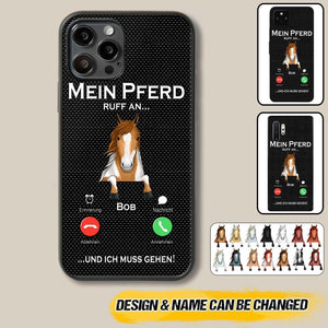 Personalized Mein Pferd Ruff An Und Ich Mus Gehen Horse Phonecase QTVQ1008