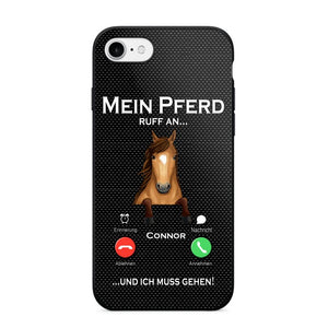 Personalized Mein Pferd Ruff An Und Ich Mus Gehen Horse Phonecase QTVQ1008