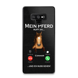 Personalized Mein Pferd Ruff An Und Ich Mus Gehen Horse Phonecase QTVQ1008