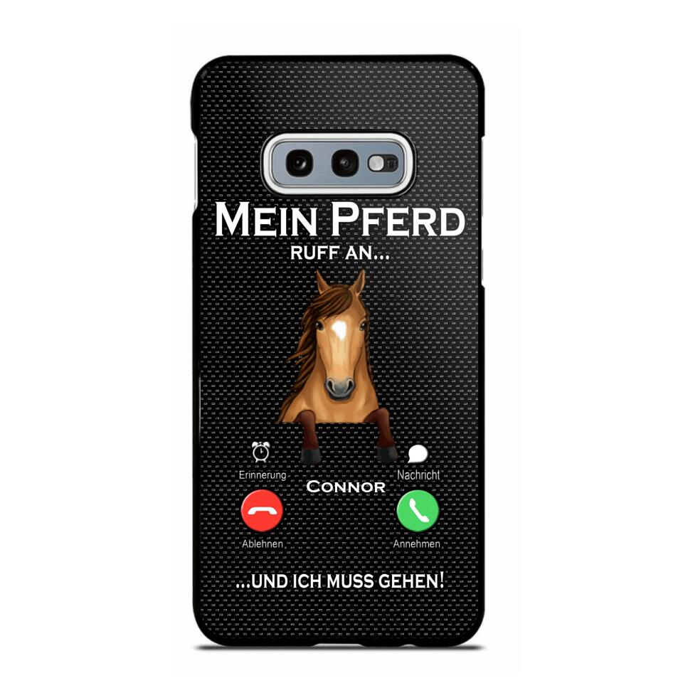 Personalized Mein Pferd Ruff An Und Ich Mus Gehen Horse Phonecase QTVQ1008