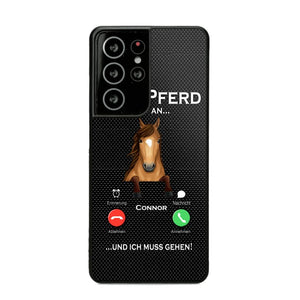 Personalized Mein Pferd Ruff An Und Ich Mus Gehen Horse Phonecase QTVQ1008