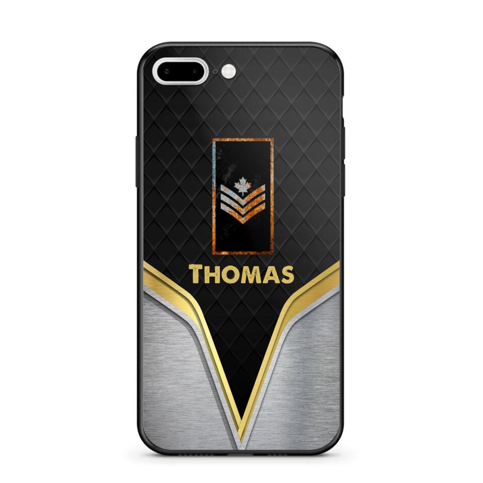 Personalized Canadian Veterans/Soldier Phone Case Printed 22AUG-HY10