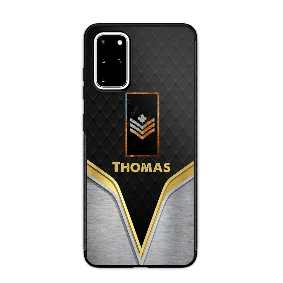 Personalized Canadian Veterans/Soldier Phone Case Printed 22AUG-HY10