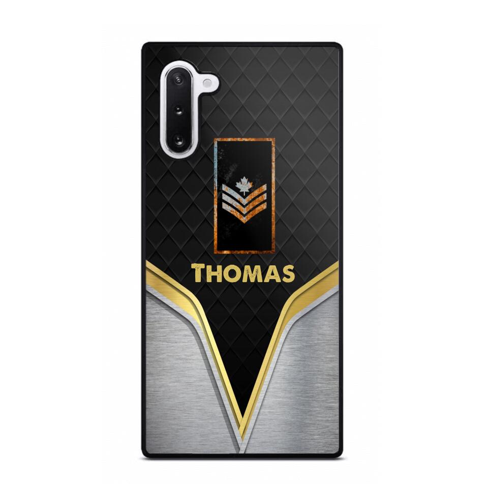 Personalized Canadian Veterans/Soldier Phone Case Printed 22AUG-HY10