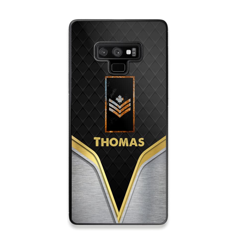 Personalized Canadian Veterans/Soldier Phone Case Printed 22AUG-HY10