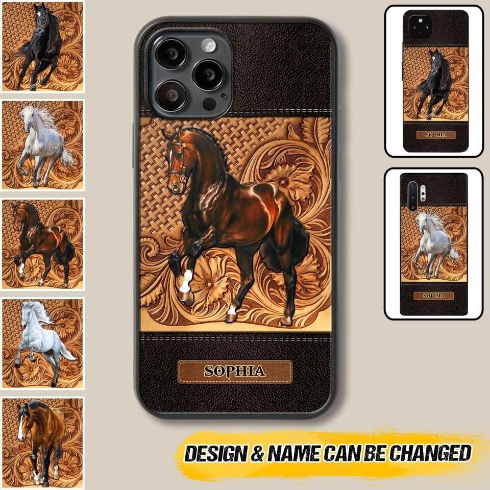 Personalized Horse Lover Phone Case Printed 22AUG-HQ10