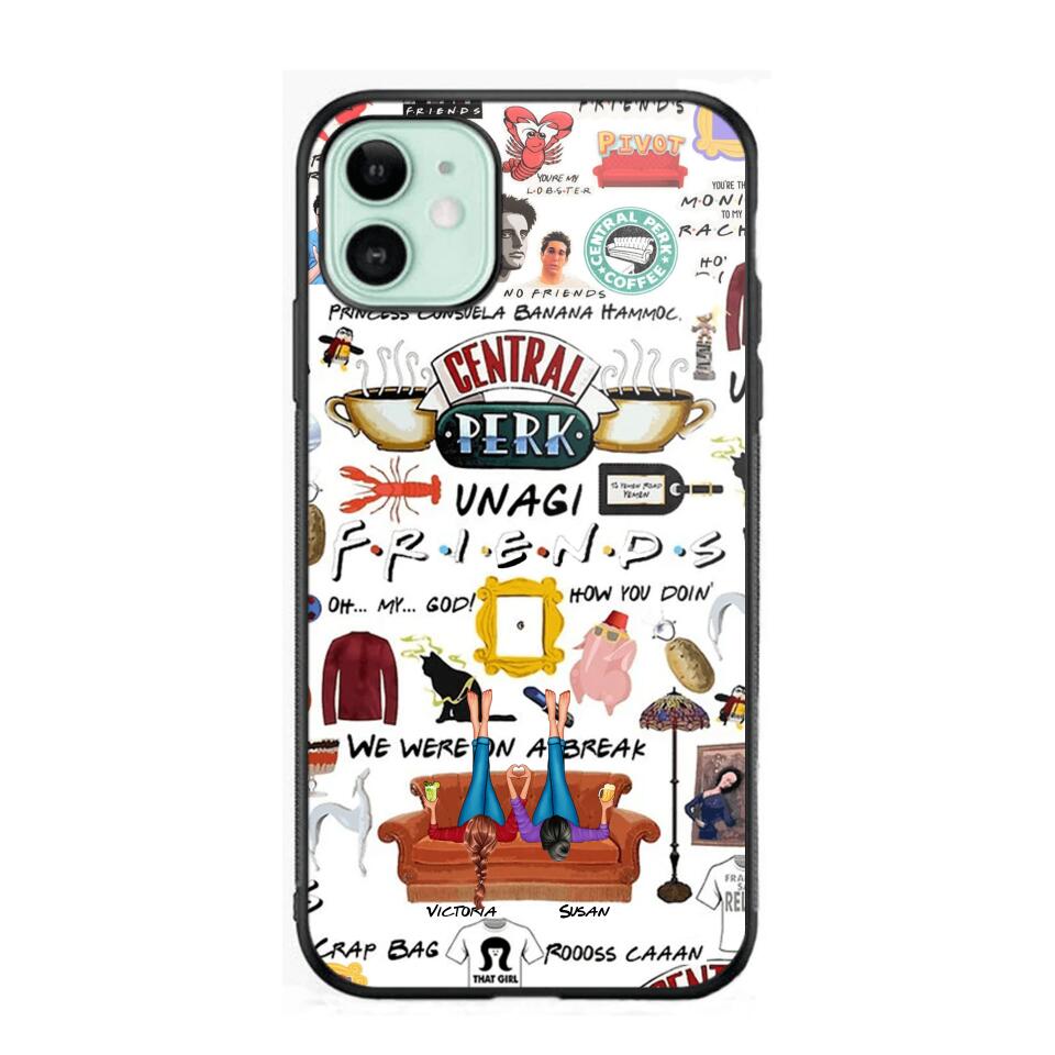 Personalized Central Perk Friends Besties Phonecase QTDT1108