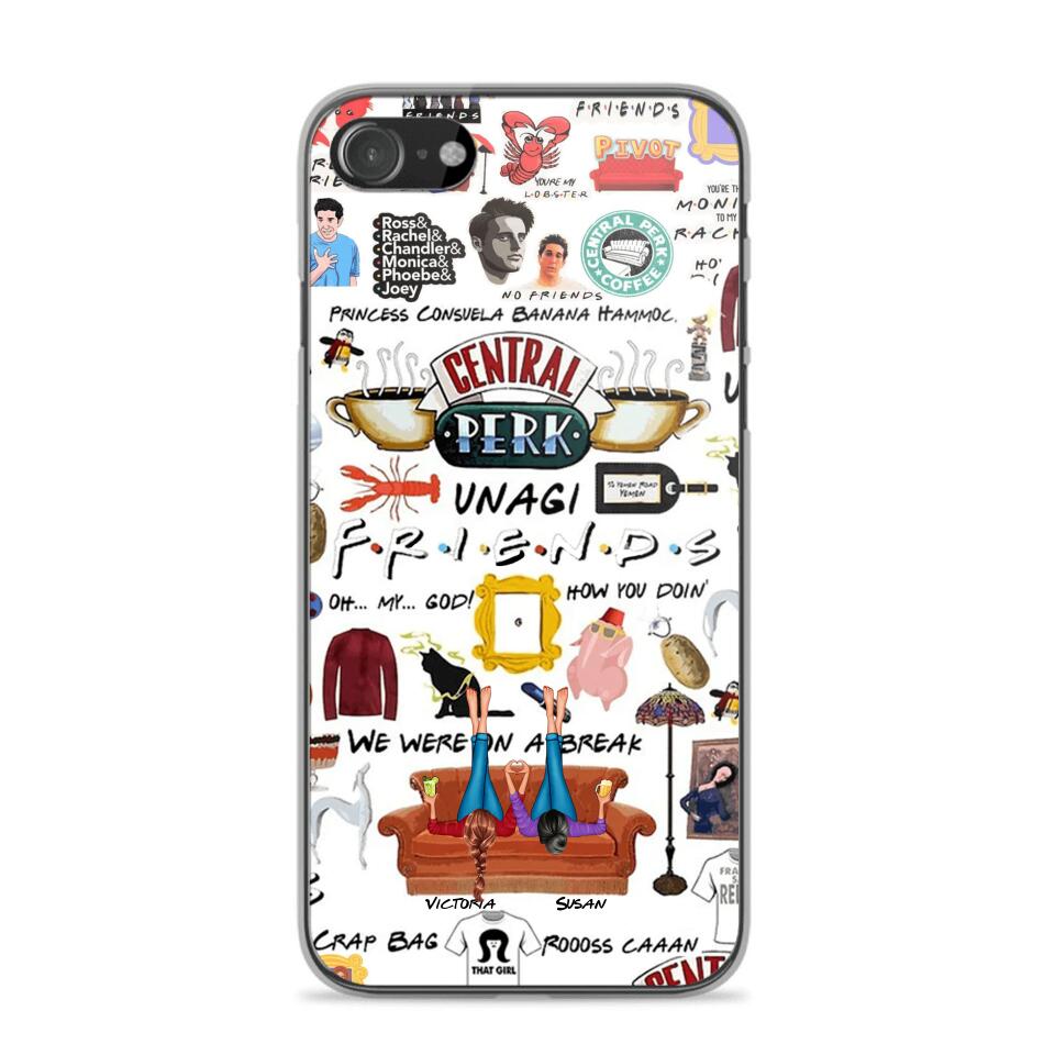 Personalized Central Perk Friends Besties Phonecase QTDT1108