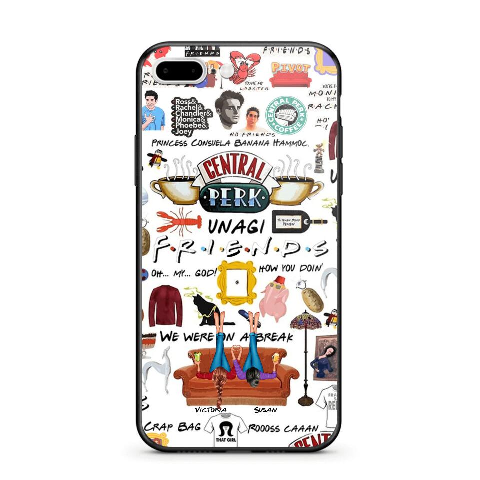 Personalized Central Perk Friends Besties Phonecase QTDT1108