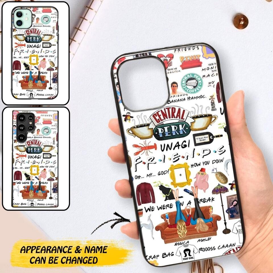 Personalized Central Perk Friends Besties Phonecase QTDT1108