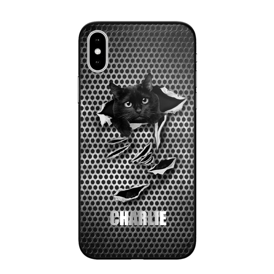 Personalized Cat Custom Name Phonecase NQMA1008